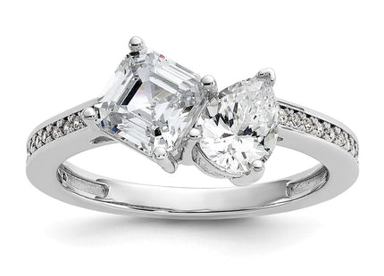 Sterling silver cubic zirconia ring