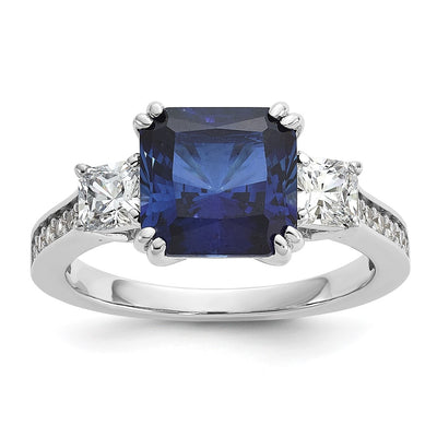 Sterling silver cubic zirconia ring