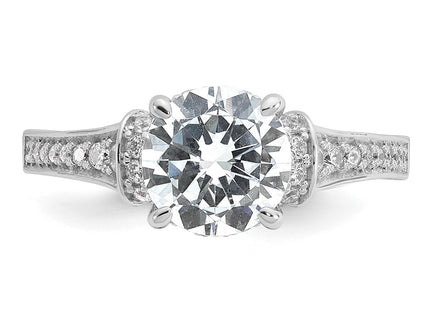 Sterling silver cubic zirconia ring, further view