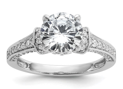 Sterling silver cubic zirconia ring