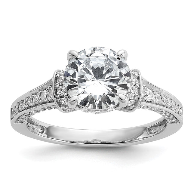 Sterling silver cubic zirconia ring