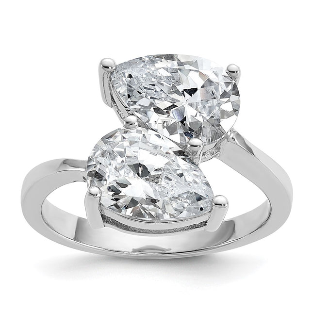 Sterling silver cubic zirconia ring