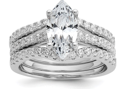 Sterling silver cubic zirconia band