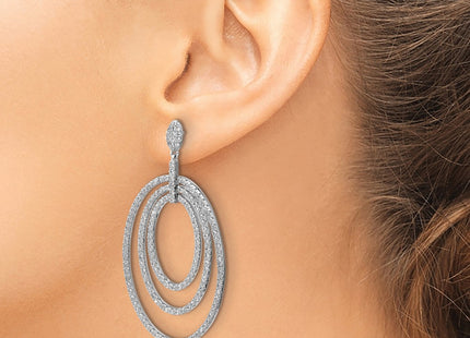 Sterling Silver Earrings Style QCM1745 - Classique Jewelry Inc.