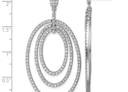 Sterling Silver Earrings Style QCM1745 - Classique Jewelry Inc.