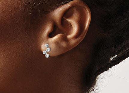 Sterling Silver Earrings Style QCM1747 - Classique Jewelry Inc.