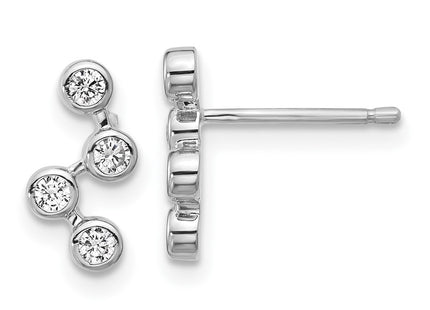 Sterling Silver Earrings Style QCM1747 - Classique Jewelry Inc.