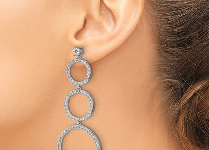 Sterling Silver Earrings Style QCM1750 - Classique Jewelry Inc.