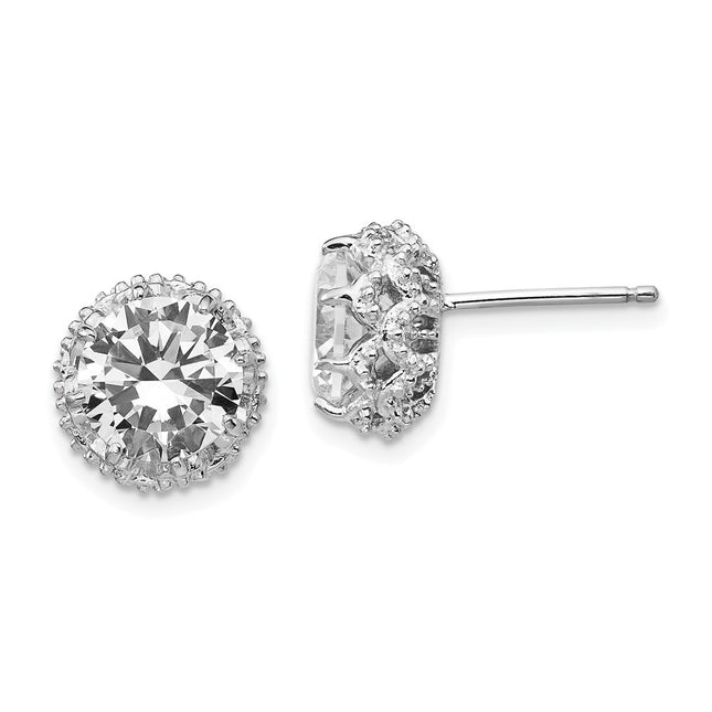 Sterling Silver Earrings Style QCM176 - Classique Jewelry Inc.