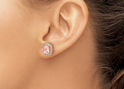 SS/Rose Plated Earrings Style QCM1774 - Classique Jewelry Inc.