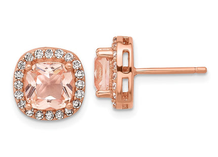 SS/Rose Plated Earrings Style QCM1774 - Classique Jewelry Inc.