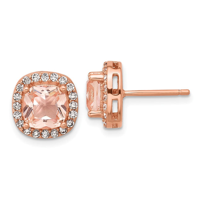 SS/Rose Plated Earrings Style QCM1774 - Classique Jewelry Inc.