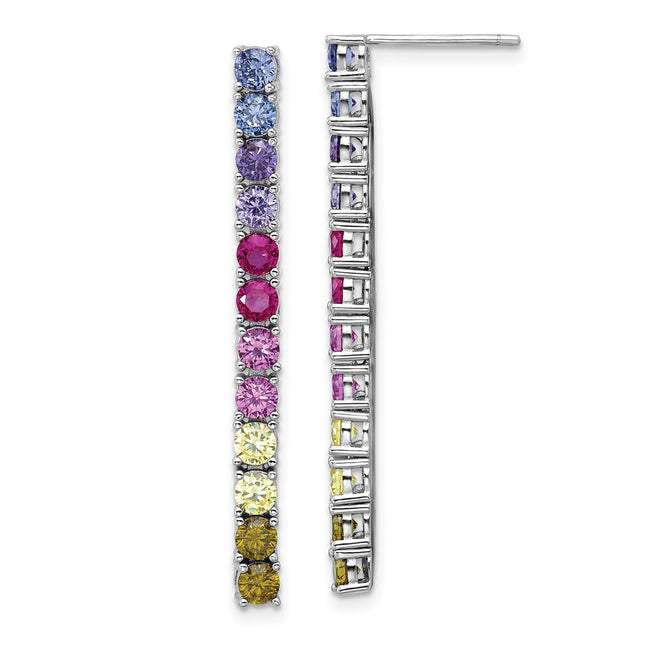 Sterling Silver Earrings Style QCM1786 - Classique Jewelry Inc.