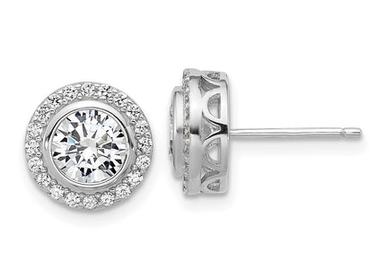 Sterling Silver Earrings Style QCM1787 - Classique Jewelry Inc.