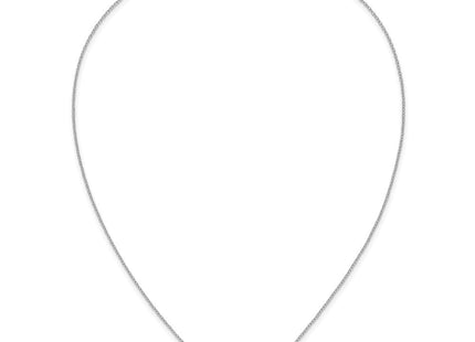 Cheryl M Sterling Silver Rhodium-plated Polished CZ Bar Necklace (Style QCM1792-18)