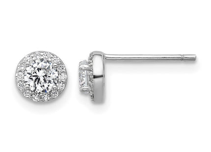 Sterling silver cubic zirconia earrings