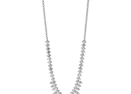 Sterling silver cubic zirconia necklace