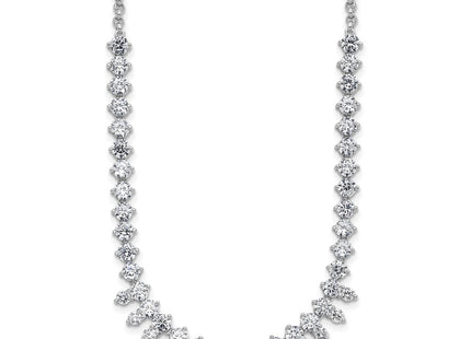 Sterling silver cubic zirconia necklace
