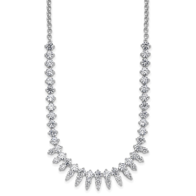 Sterling silver cubic zirconia necklace