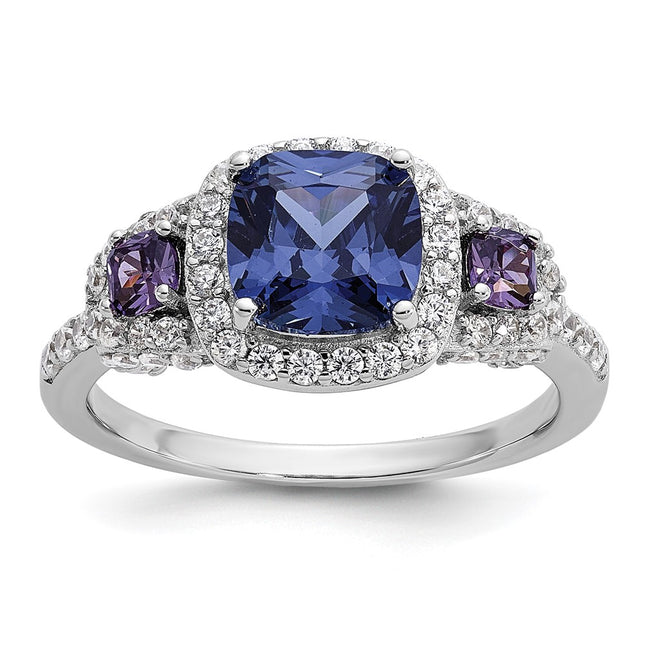 Sterling silver cubic zirconia ring