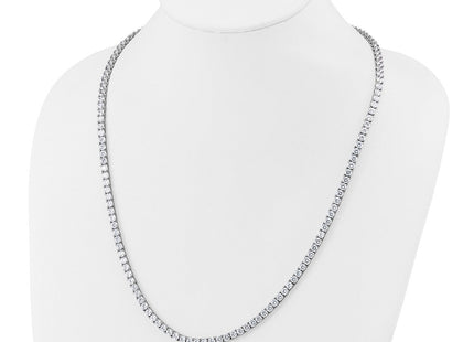 Sterling silver cubic zirconia necklace