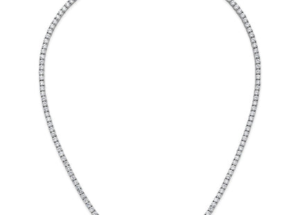 Sterling silver cubic zirconia necklace, alternate view
