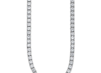 Sterling silver cubic zirconia necklace, alternate view