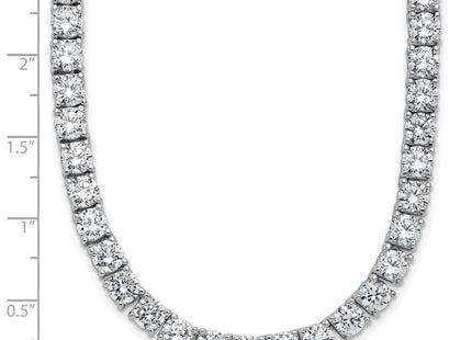 Sterling silver cubic zirconia necklace, additional view
