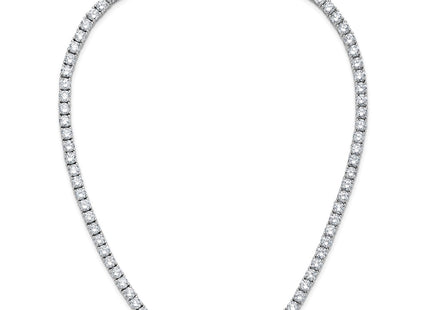 Sterling silver cubic zirconia necklace, further view