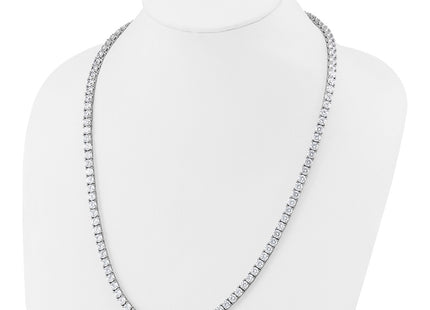 Sterling silver cubic zirconia necklace