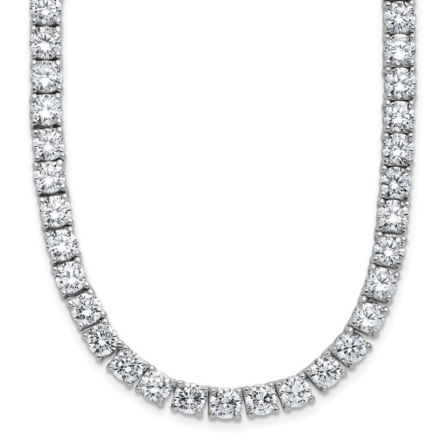 Sterling silver cubic zirconia necklace