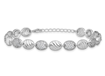 Sterling Silver Bracelets Style QCM1837 - Classique Jewelry Inc.