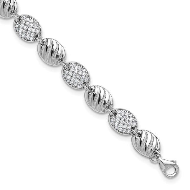 Sterling Silver Bracelets Style QCM1837 - Classique Jewelry Inc.