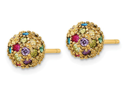 Sterling Silver Earrings Style QCM1854Y - Classique Jewelry Inc.