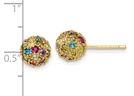 Sterling Silver Earrings Style QCM1854Y - Classique Jewelry Inc.