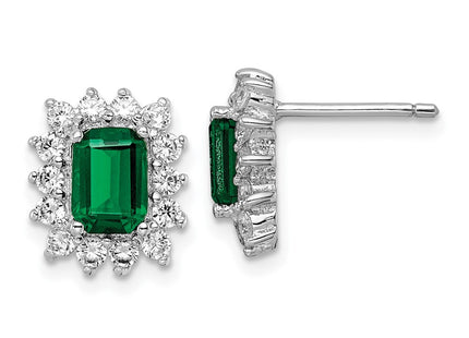 Sterling Silver Earrings Style QCM1855 - Classique Jewelry Inc.