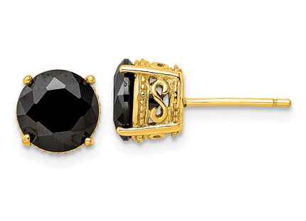 Sterling Silver Earrings Style QCM1857Y - Classique Jewelry Inc.