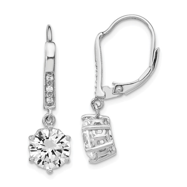 Sterling Silver Earrings Style QCM186 - Classique Jewelry Inc.