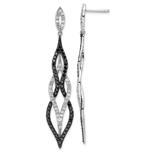 Sterling Silver Earrings Style QCM1861 - Classique Jewelry Inc.