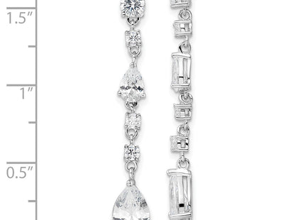 Sterling Silver Earrings Style QCM1862 - Classique Jewelry Inc.