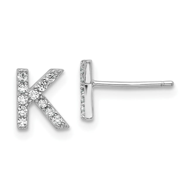 Sterling Silver Earrings Style QCM1867K - Classique Jewelry Inc.