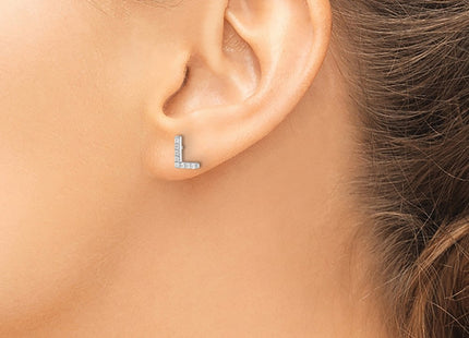 Sterling Silver Earrings Style QCM1867L - Classique Jewelry Inc.