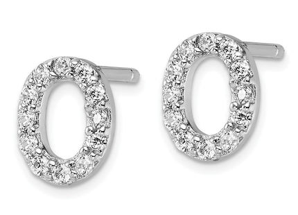 Sterling Silver Earrings Style QCM1867O - Classique Jewelry Inc.