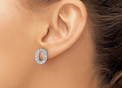 Sterling Silver Earrings Style QCM1867O - Classique Jewelry Inc.