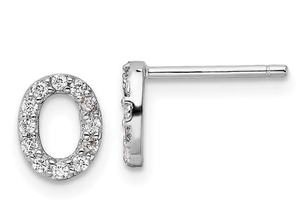 Sterling Silver Earrings Style QCM1867O - Classique Jewelry Inc.