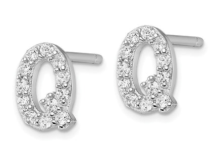 Sterling Silver Earrings Style QCM1867Q - Classique Jewelry Inc.