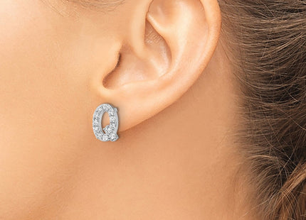 Sterling Silver Earrings Style QCM1867Q - Classique Jewelry Inc.