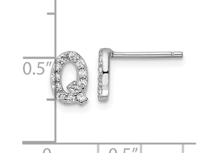 Sterling Silver Earrings Style QCM1867Q - Classique Jewelry Inc.