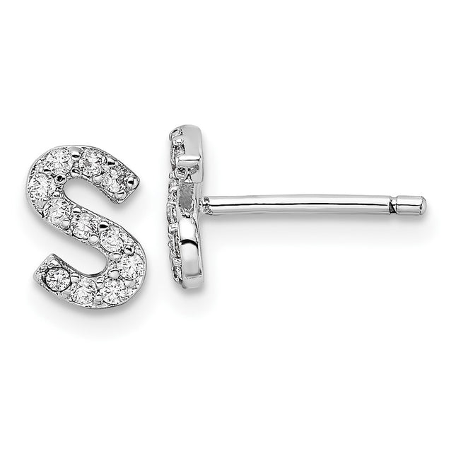 Sterling Silver Earrings Style QCM1867S - Classique Jewelry Inc.