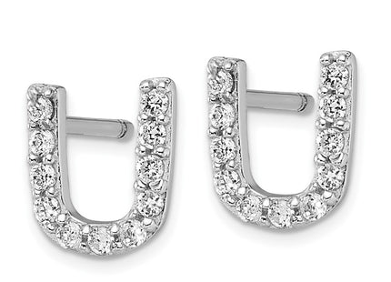 Sterling Silver Earrings Style QCM1867U - Classique Jewelry Inc.